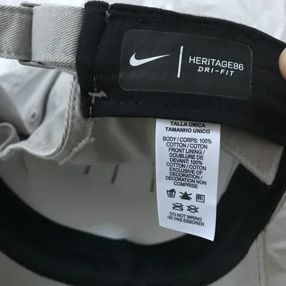 NEW Nike Heritage 86 Cotton Cap Penn State Lion Head Logo Adjustable Gray Hat - Picture 11 of 11